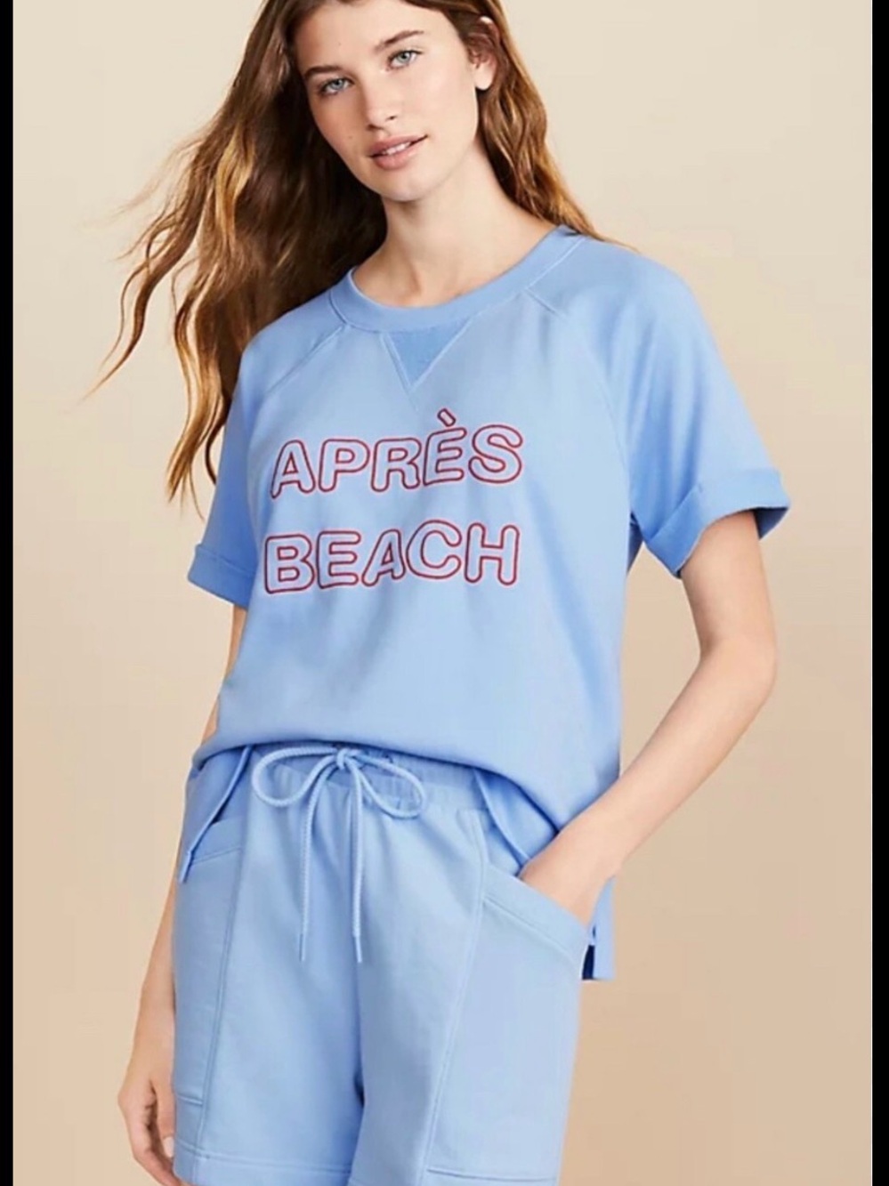 Loft Lou & Grey Medium Apres Beach short sleeve sweatshirt